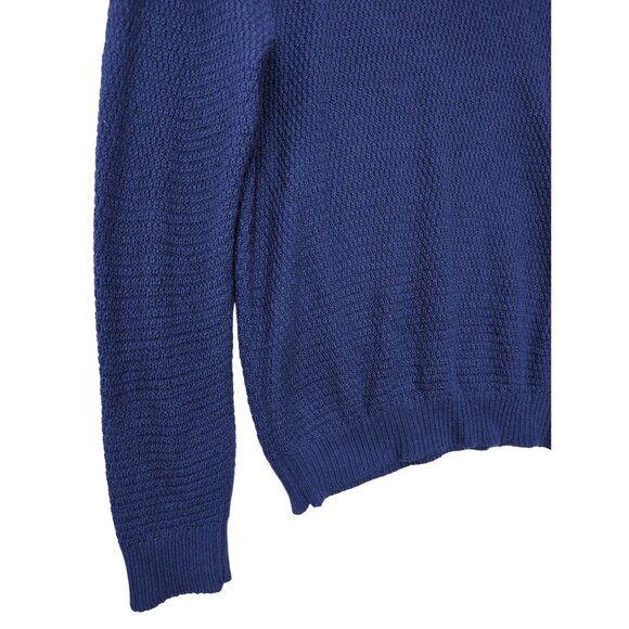 Peruvian Link Alpaca Sweater Mens XXL Blue Crewneck Quiet Luxury Travel Classic - Picture 3 of 9